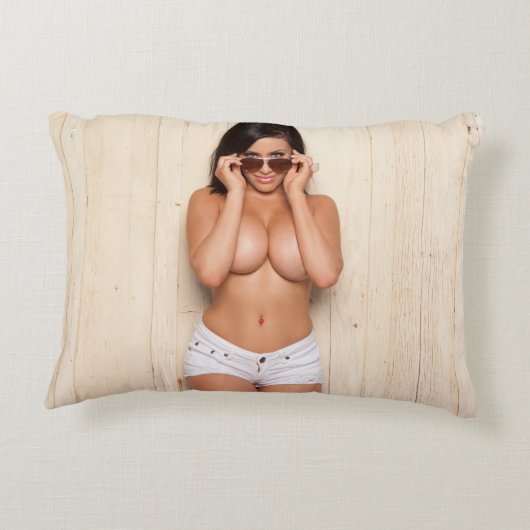 Bunnie Barrerasポリエステルアクセントの枕16" x12 " アクセントクッション (裏面)