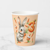 BunniesとCarrots 3rd誕生日パーティー 紙コップ (裏面)