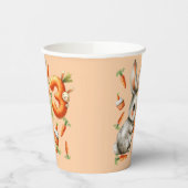 BunniesとCarrots 3rd誕生日パーティー 紙コップ (左)