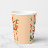 BunniesとCarrots 3rd誕生日パーティー 紙コップ (右)