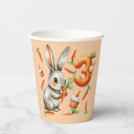 BunniesとCarrots 3rd誕生日パーティー 紙コップ