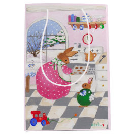 BunniesベーキングCookie抱き枕 ミディアムペーパーバッグ