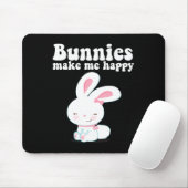 Bunnies私を幸せにする幼児の女の子の子ママかわいいEa マウスパッド (マウス)