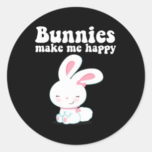 Bunnies私を幸せにする幼児の女の子の子ママかわいいEa ラウンドシール