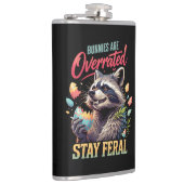 Bunnies Are Overrated Stay Feral フラスク (右)