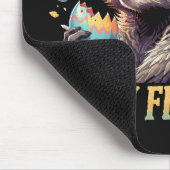 Bunnies Are Overrated Stay Feral マウスパッド (コーナー)