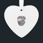 Bunnies are Overrated Stay Feral Raccoon Eggs Happ オーナメント<br><div class="desc">Bunnies are Overrated Stay Feral Raccoon Eggs Happy Easter T-Shirt_1</div>