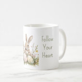 Bunnies Easter Eggs コーヒーマグカップ (正面右)