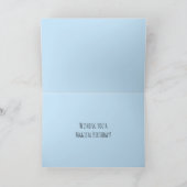 Bunnies in Pink Clouds Whimsical Art カード (内部)