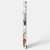  Bunnies in Stripes, by Natasha Us Samsung Galaxyケース (左側面)