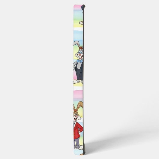  Bunnies in Stripes, by Natasha Us Samsung Galaxyケース (左側面)