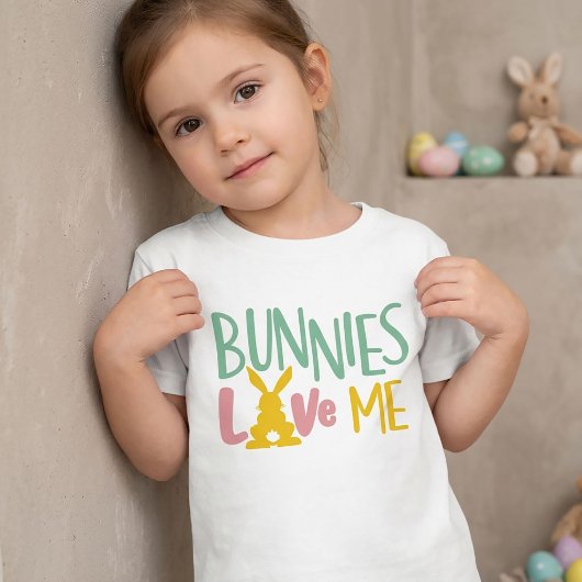 Bunnies Love Me Easter Tシャツ子供へ Tシャツ