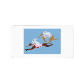 Bunnies riding Greyhounds ラベル (正面)