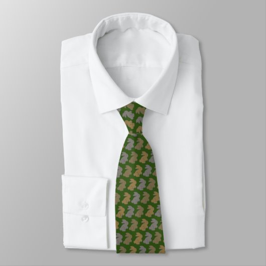 Bunnies Tie Armani Gold Moss Green ネクタイ (タイ)
