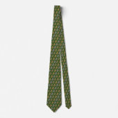 Bunnies Tie Armani Gold Moss Green ネクタイ (正面)