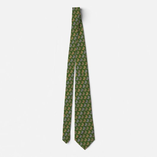 Bunnies Tie Armani Gold Moss Green ネクタイ (裏面)