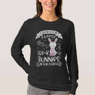 Bunnies  Women Pre K Teacher  Easter Day Tシャツ