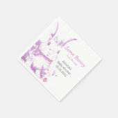 Bunnyの赤来ちゃんシャワー スタンダードカクテルナプキン (角)