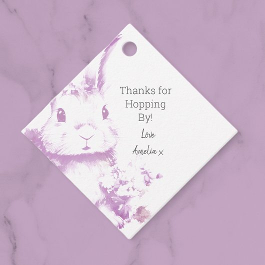 Bunnyの赤来ちゃんシャワー フェイバータグ