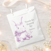 Bunnyの赤来ちゃんシャワー フェイバーバッグ (クリップ留めされた状態)