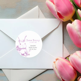 Bunnyの赤来ちゃんシャワー ラウンドシール