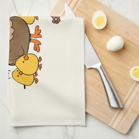 Bunnyはチョコレートウンチ漫画おもしろいを作る キッチンタオル (四つ折り)