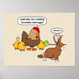 Bunnyはチョコレートウンチ漫画おもしろいを作る ポスター