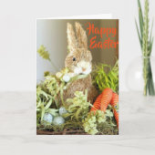 *** BUNNYを搭載したハッピーイースター·カード シーズンカード (正面)