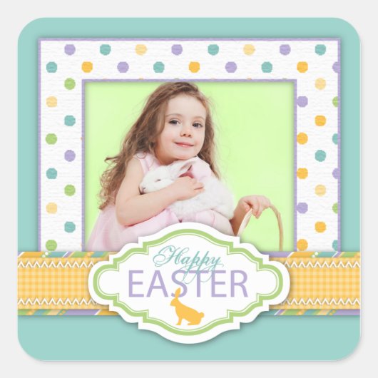 Bunny写真シールS スクエアシール (正面)