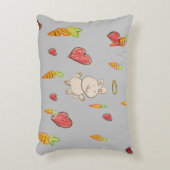 BUNNY天国 – ピロー(ブラシ付きポリエステル) アクセントクッション (正面(垂直))