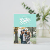 Bunny耳「ハッピーイースター」写真 案内ポストカード (スタンド正面)