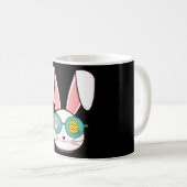 BUNNY カッコいい おもしろい Easter Gift Kids Egg狩り コーヒーマグカップ (正面右)