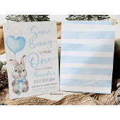 Bunny 1st Birthday Boy  招待状