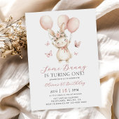 Bunny 1st Birthday Invitation 招待状