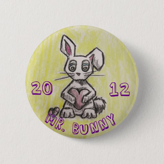 Bunny 2012年氏 缶バッジ (正面)