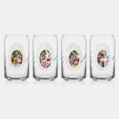 Bunny and Child photo in Oval Frame Easter ガラス缶 (裏面)