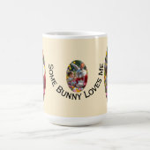 Bunny and Child Photo Oval Frame Easter コーヒーマグカップ (中央)