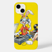  Bunny and Vinyl, by Natasha Us   Case-Mate iPhoneケース (裏面)