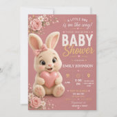 Bunny Baby Shower Invitation 招待状 (正面)