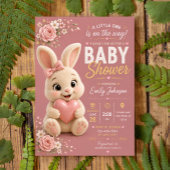 Bunny Baby Shower Invitation 招待状