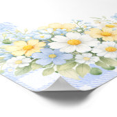 Bunny Baby Shower Welcome ポスター (角)