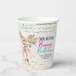 Bunny Ballerina Birthday Cups 紙コップ