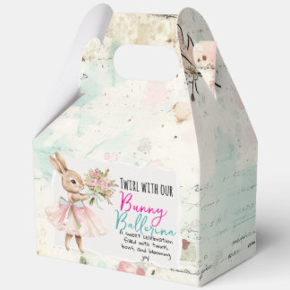 Bunny Ballerina Candy/Favor Box フェイバーボックス