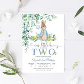 Bunny Balloon 2nd Birthday Invitation 招待状