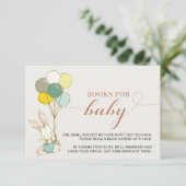Bunny Balloons Books forベビー囲い 招待状 (スタンド正面)