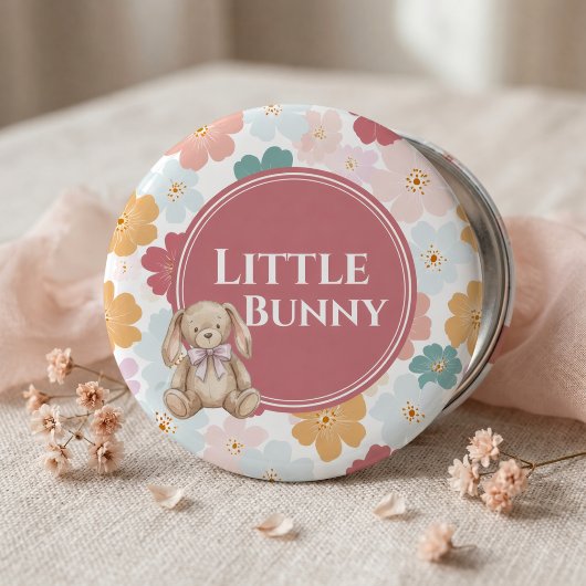 Bunny Birthday Button Cute Bunny Party 缶バッジ