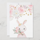 Bunny Birthday Floral Time Capsule Card 招待状 (裏面)