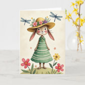 Bunny Blooms Summer Day Card カード (黄色い花)