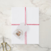 Bunny Blossom Easter Rabbit in Floral Basket ギフトタグ (より糸付き)