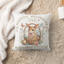 Bunny Blossom Easter Rabbit in Floral Basket